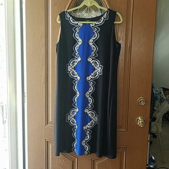 Alfani Dresses & Skirts - Alfani Woman blue black dress Sz. 0X